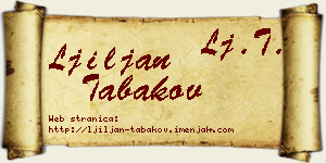 Ljiljan Tabakov vizit kartica
